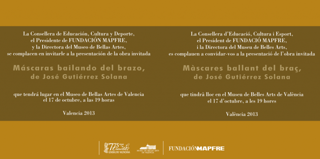 ‘Máscaras bailando del brazo’ de J. Gutiérrez Solana, obra invitada