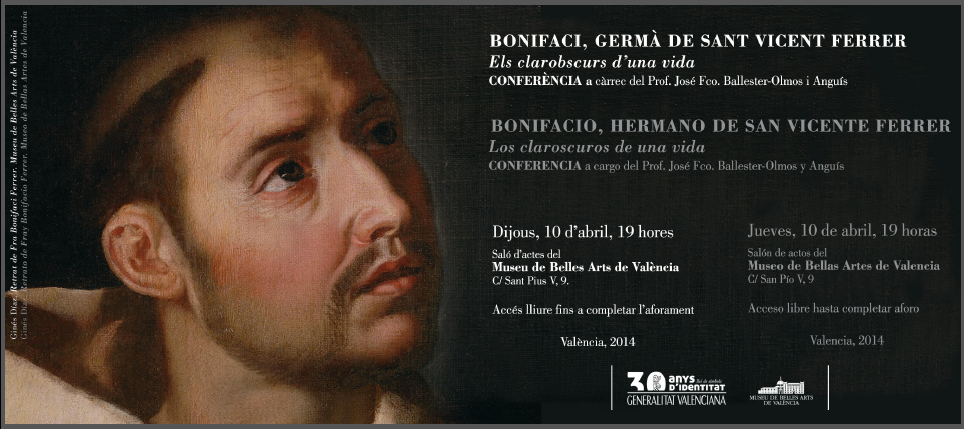 Conferencia “Bonifacio, hermano de San Vicente Ferrer. Los claroscuros de una vida”